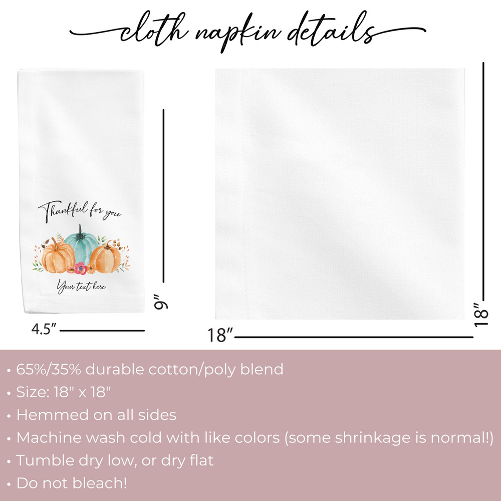 Autumn Watercolor Napkins