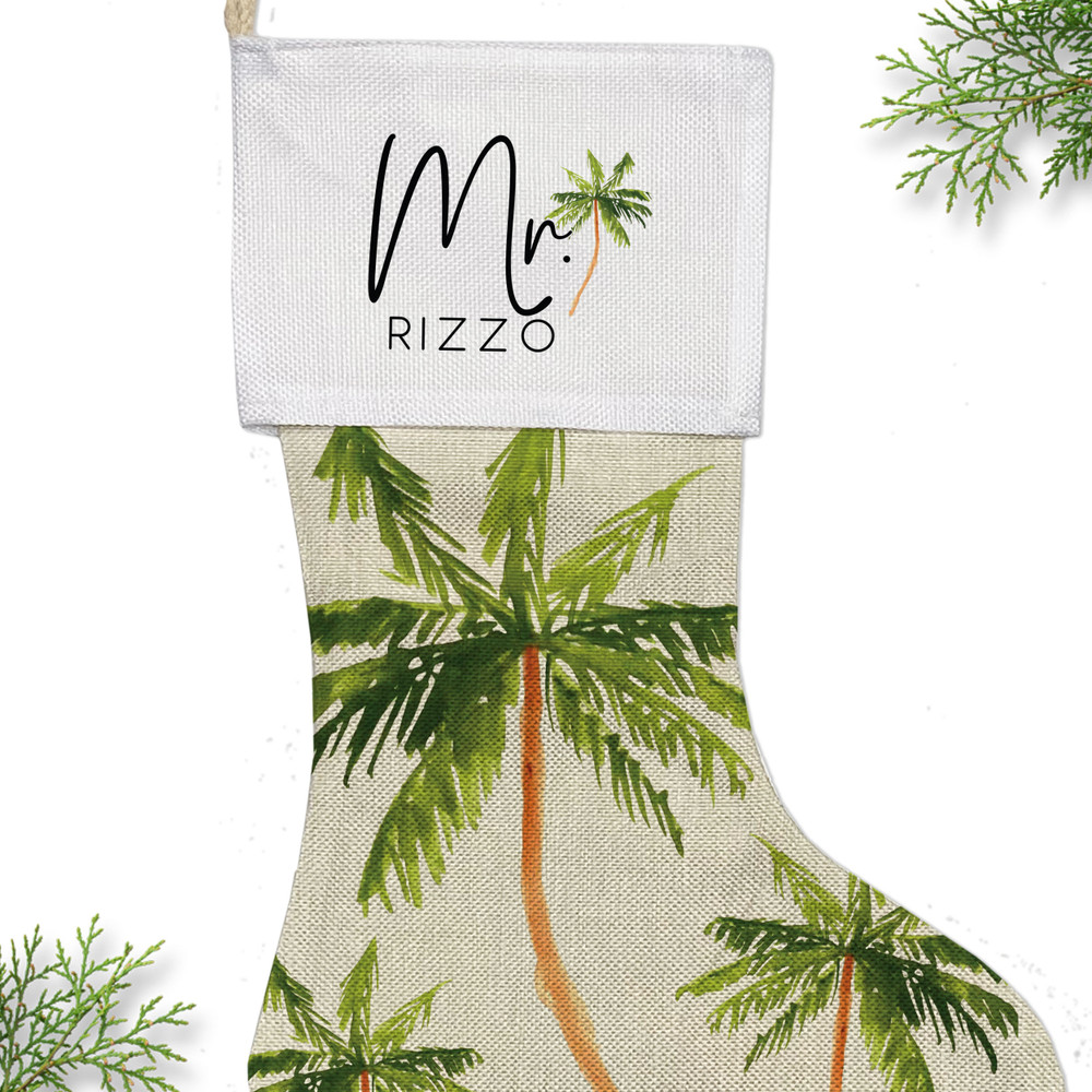 Mr and Mrs Palm Tree Stockings