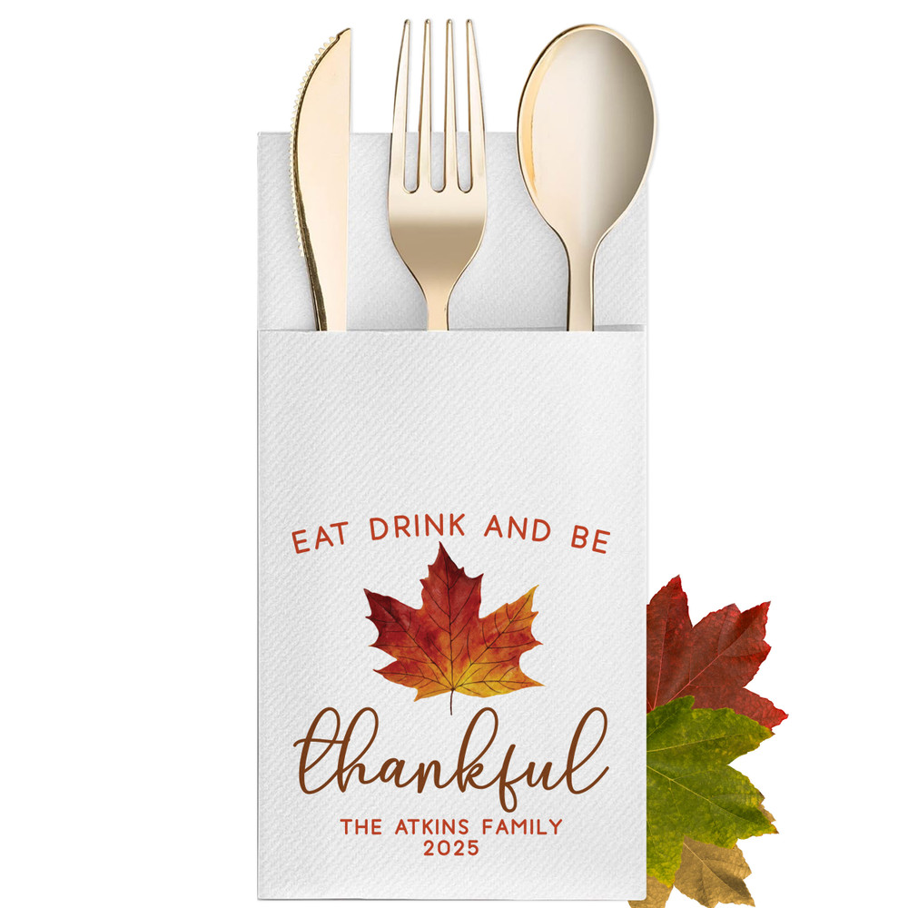 Eat Drink Be Grateful Napkins