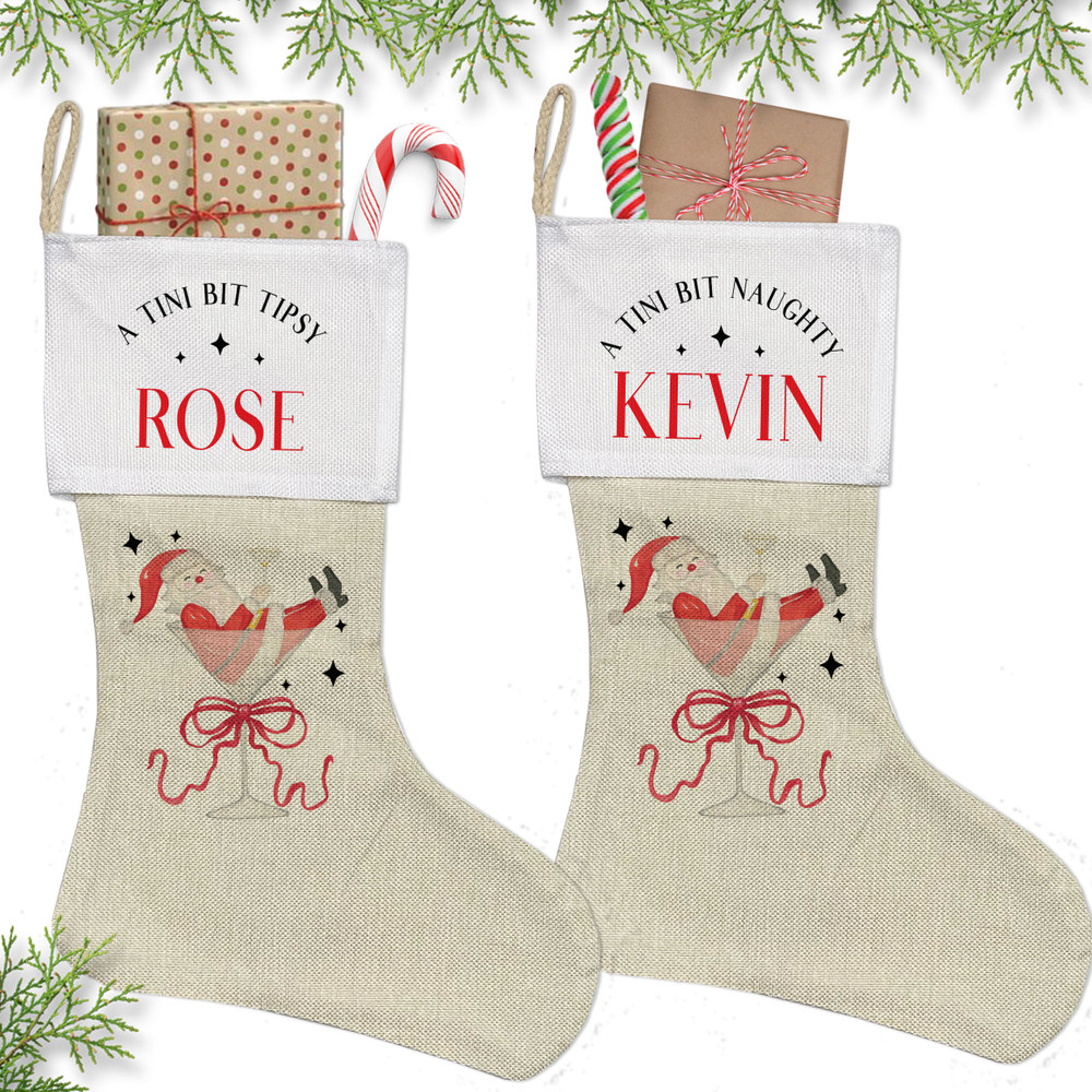 A Tini Bit Santa Martini Stockings