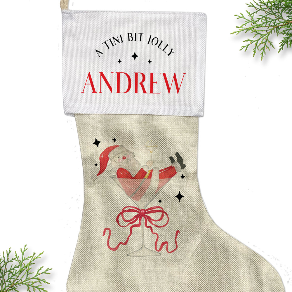 A Tini Bit Santa Martini Stockings