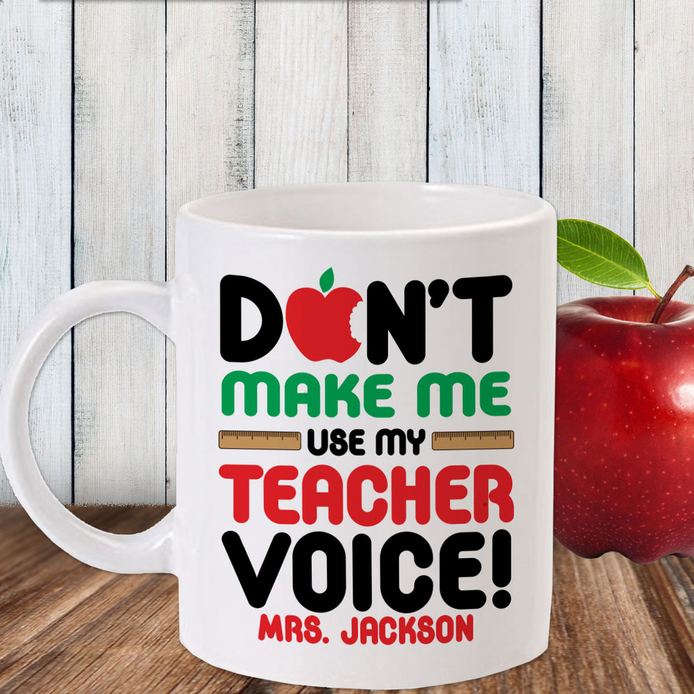 Personalized Teacher Voice Mug - Gift for Teacher