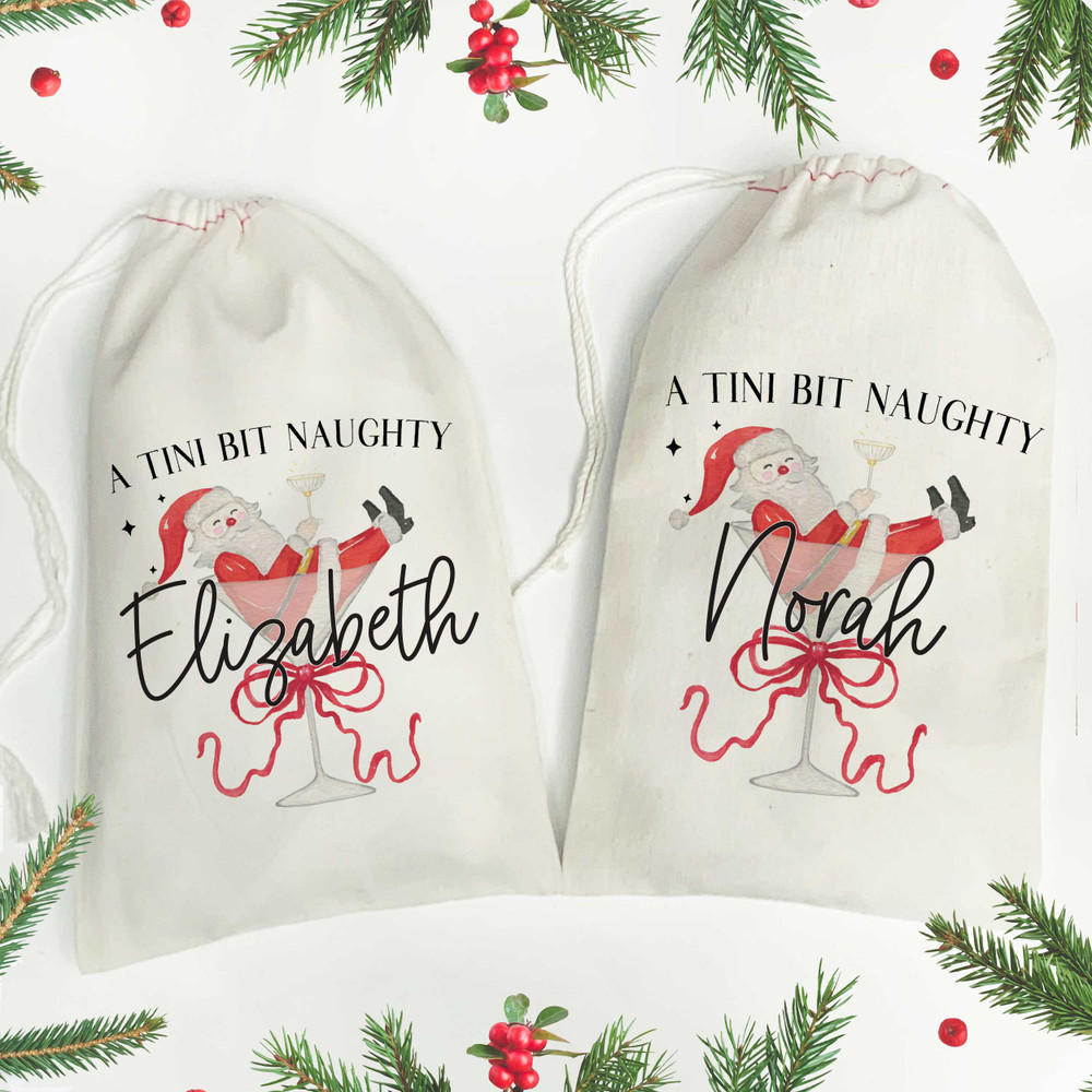 A Tini Bit  Naughty Name Favor Bags