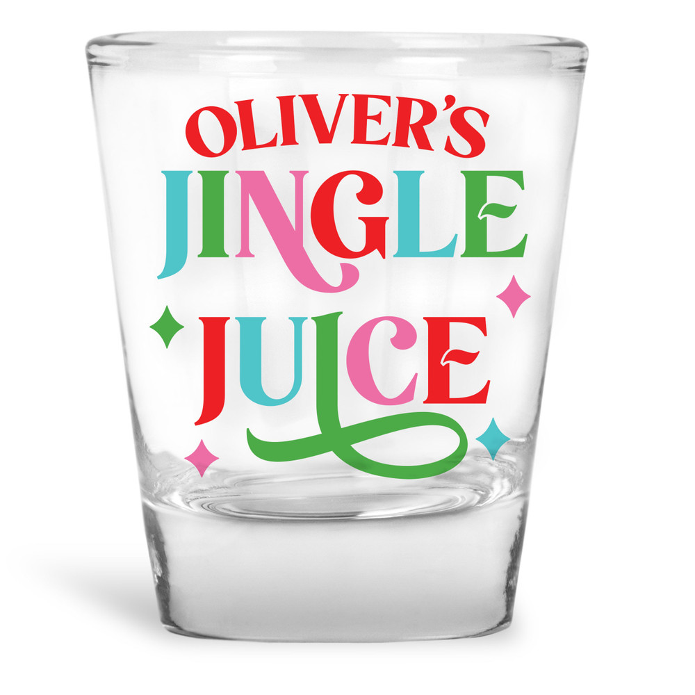 Cheerful Retro Christmas Shot Glasses