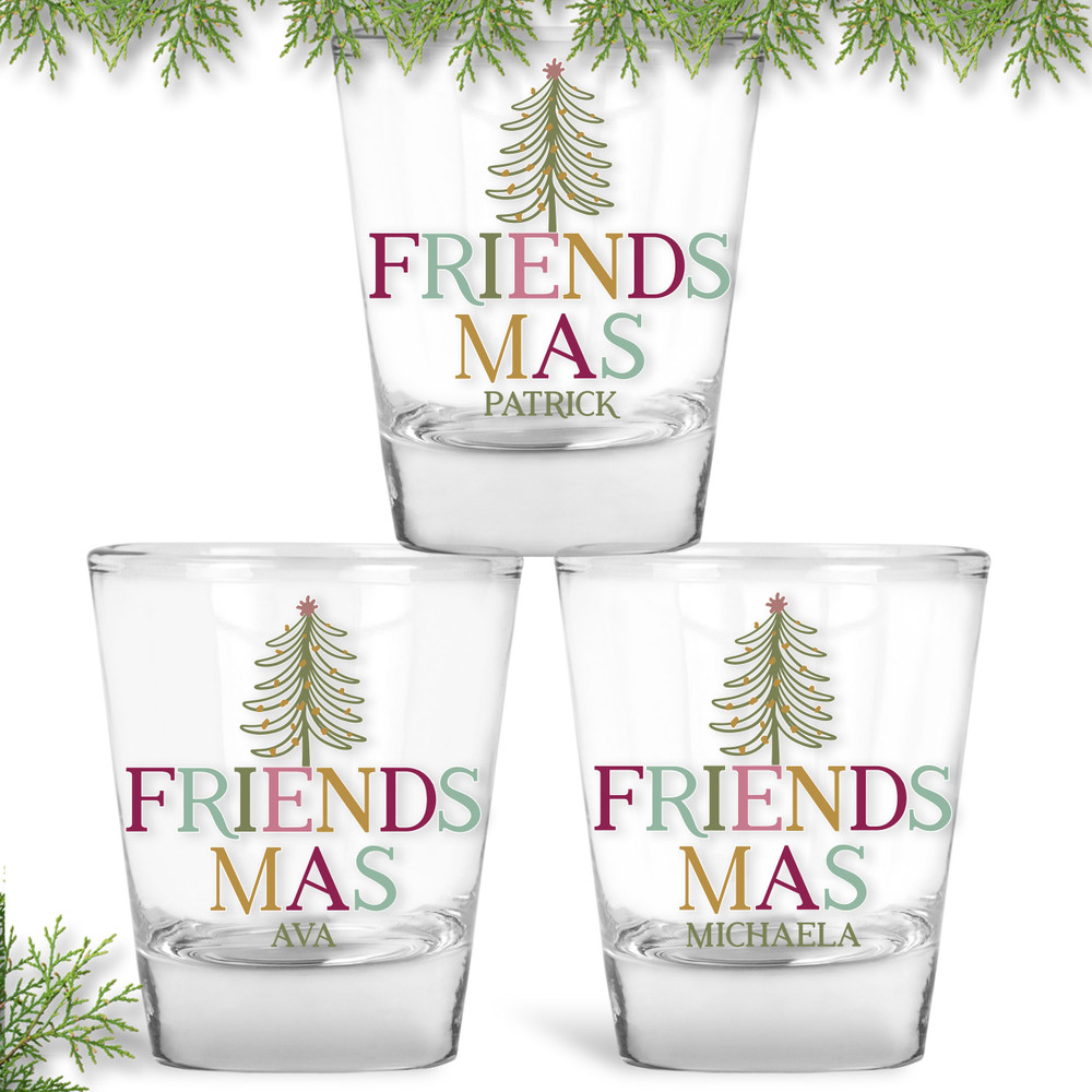 Boho Friendsmas Shot Glasses