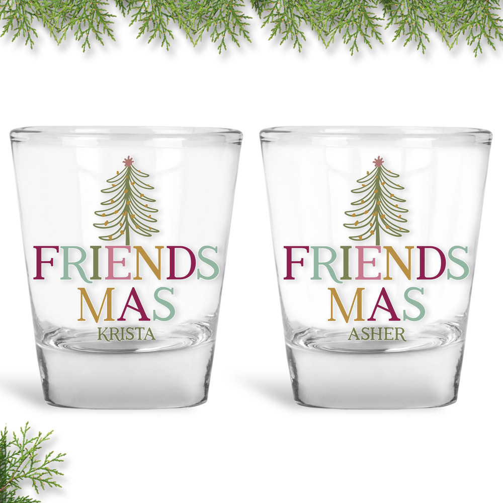 Boho Friendsmas Shot Glasses