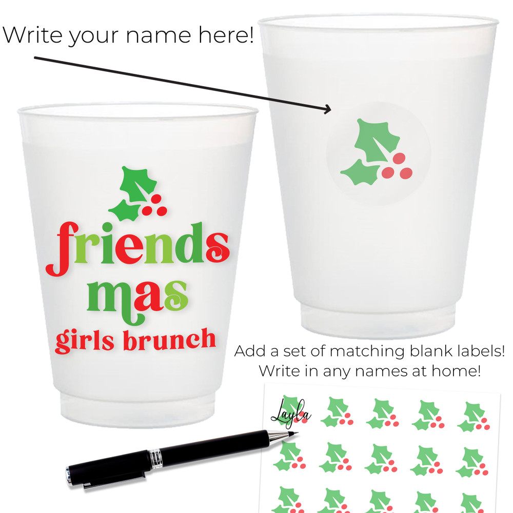 Retro Friendsmas Cups
