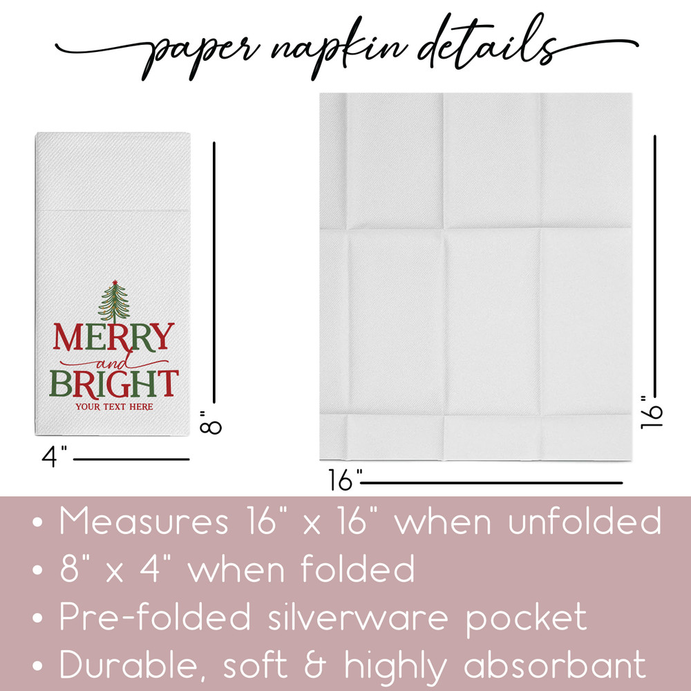 Boho Tree Merry & Bright Napkins