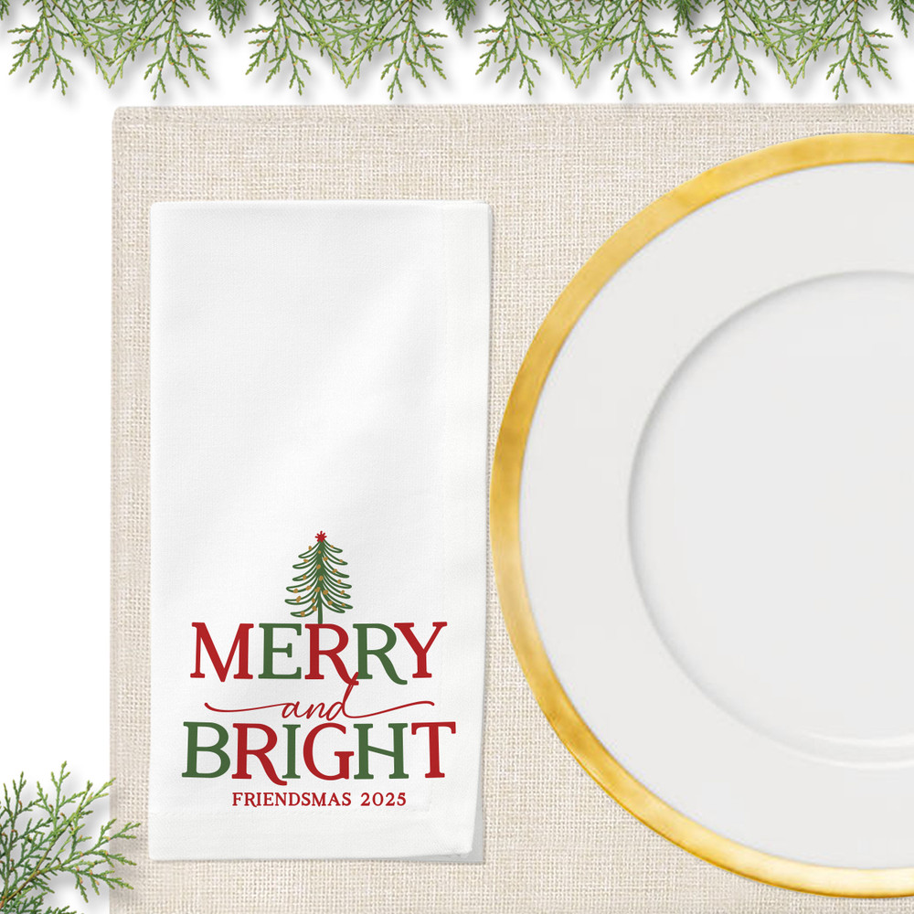 Boho Tree Merry & Bright Napkins