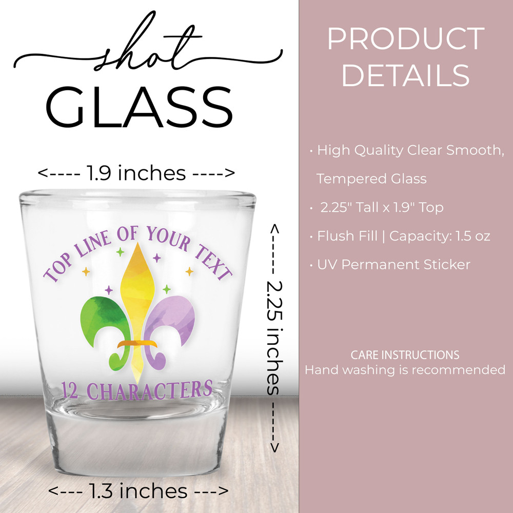 Fleur De Lis Shot Glasses