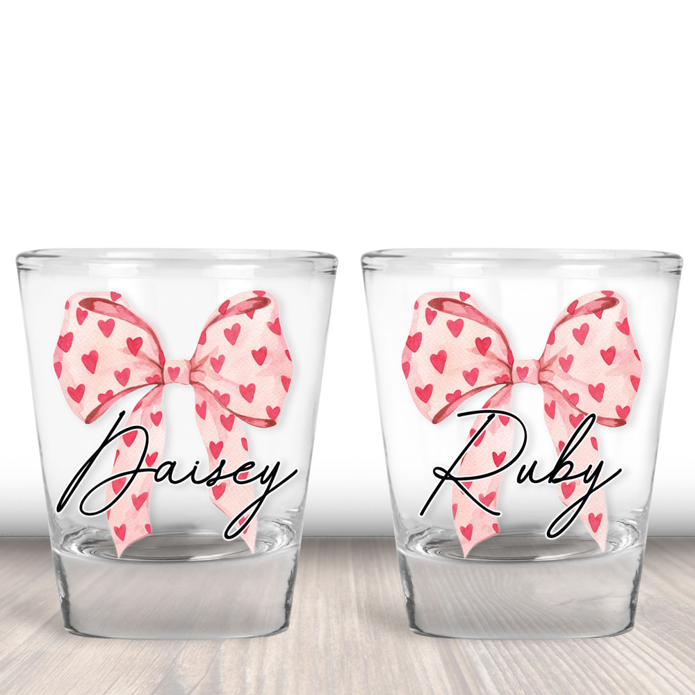 Heart Bow Shot Glasses