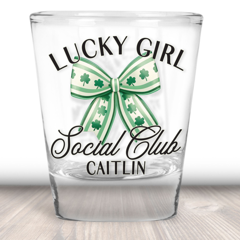 Lucky Girl Social Club Shot Glasses