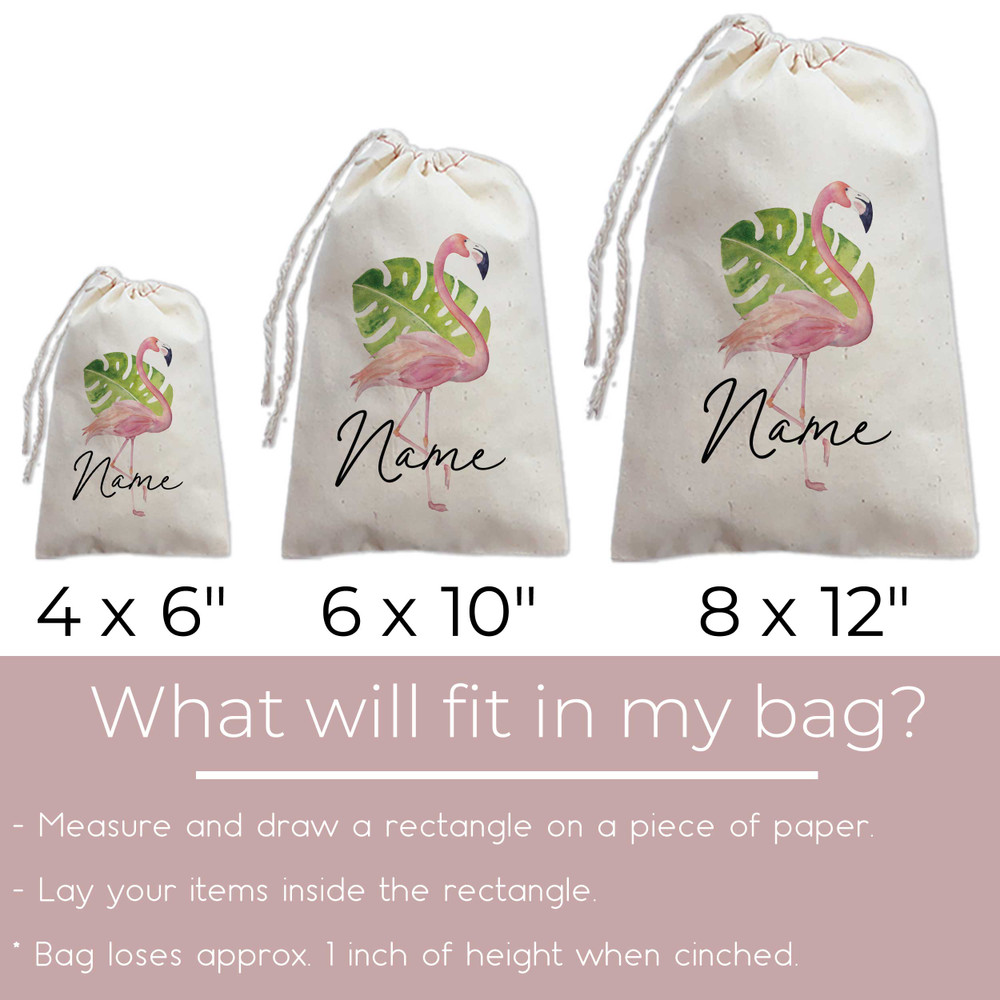 Flamingo Name Tote + Favor Bags
