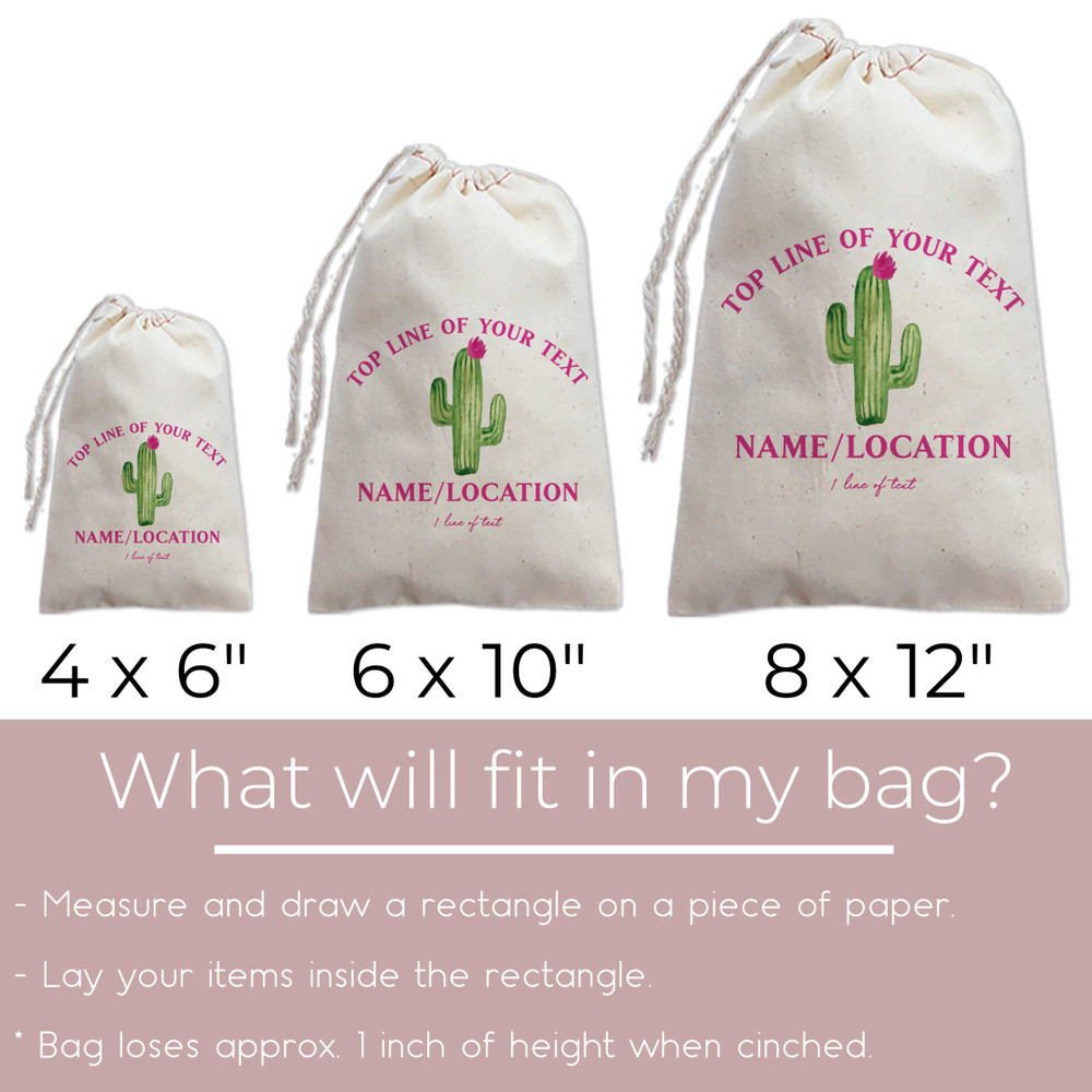 Desert Cactus Destination Favor Bags