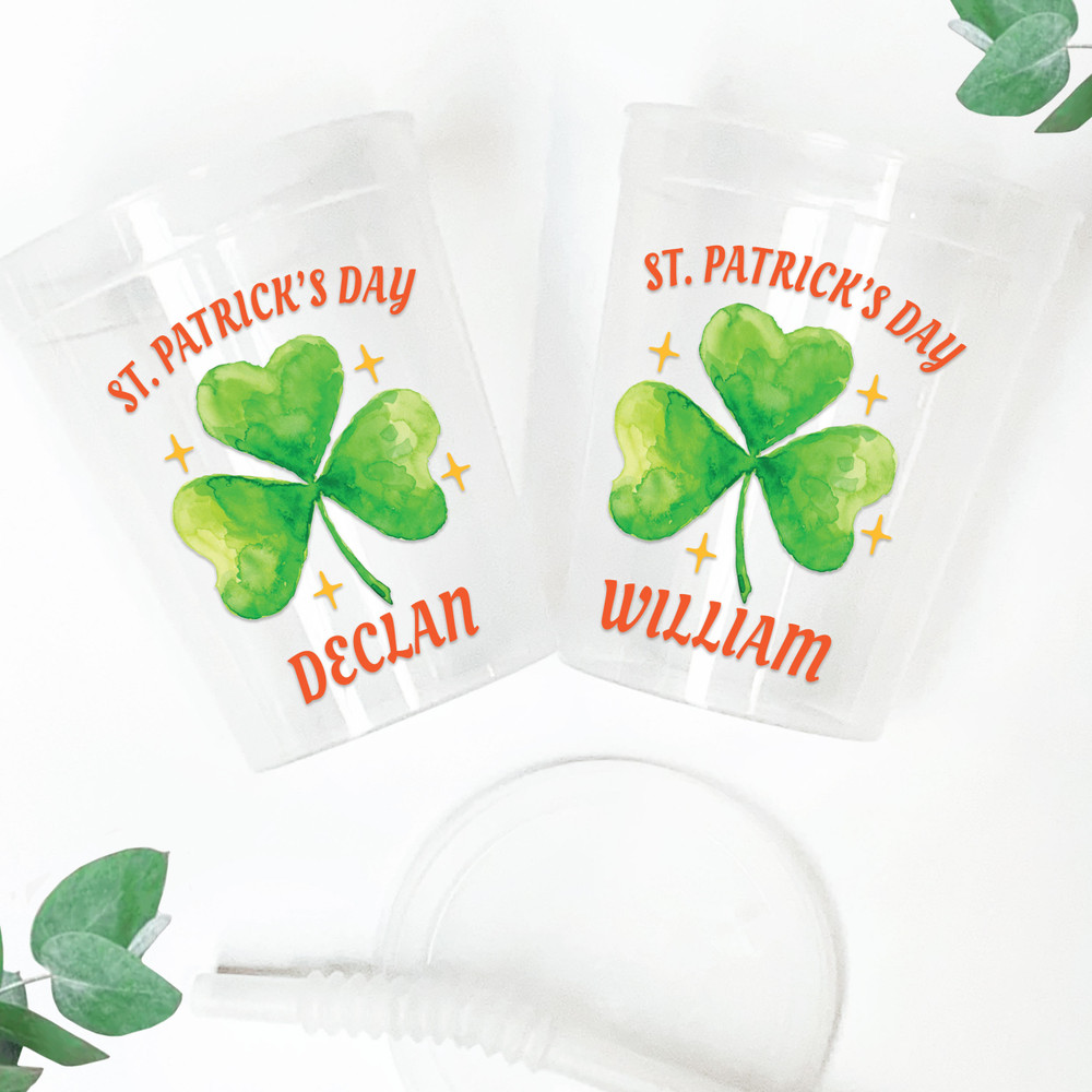 Shamrock 16oz Clear Cups