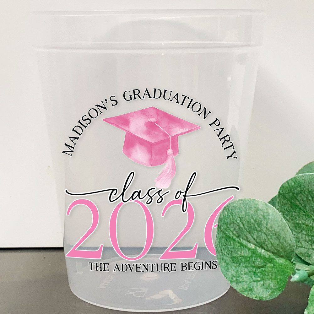 Mod Graduation Cups 16oz Clear Cups