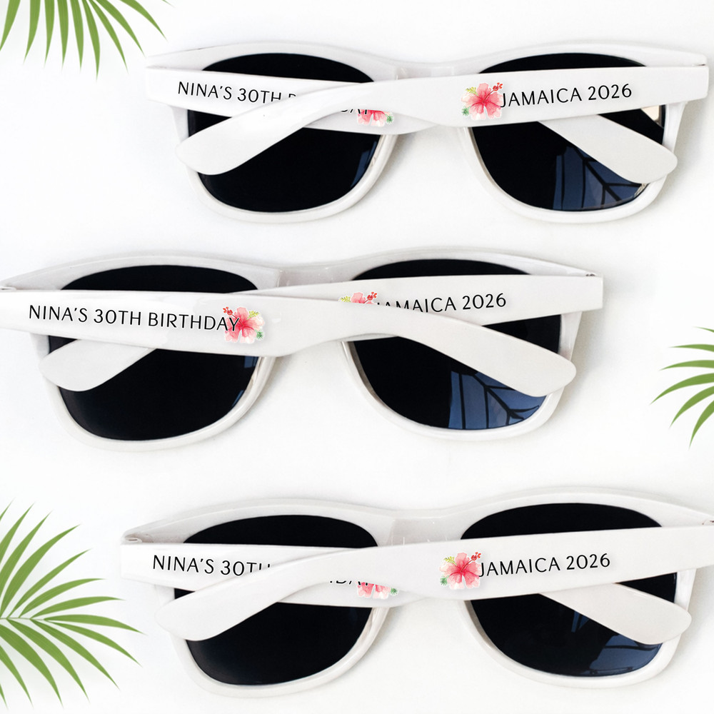 Hibiscus Flower Sunglasses