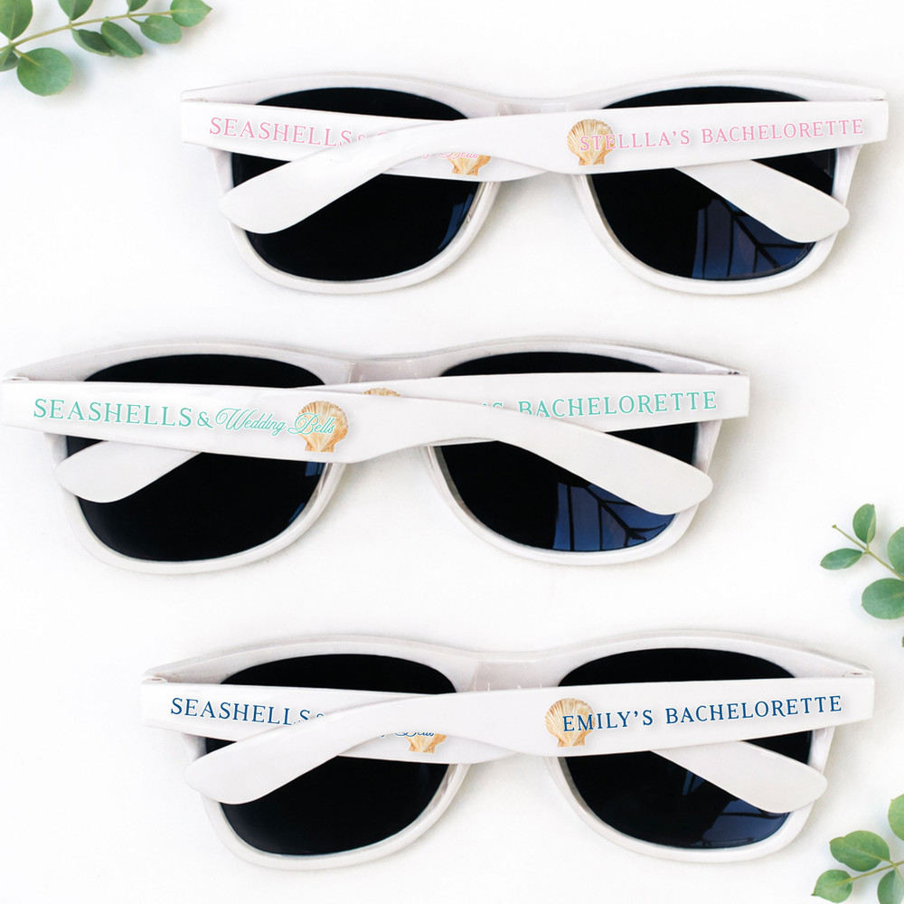 Seashell Wedding and Bells Sunglasses