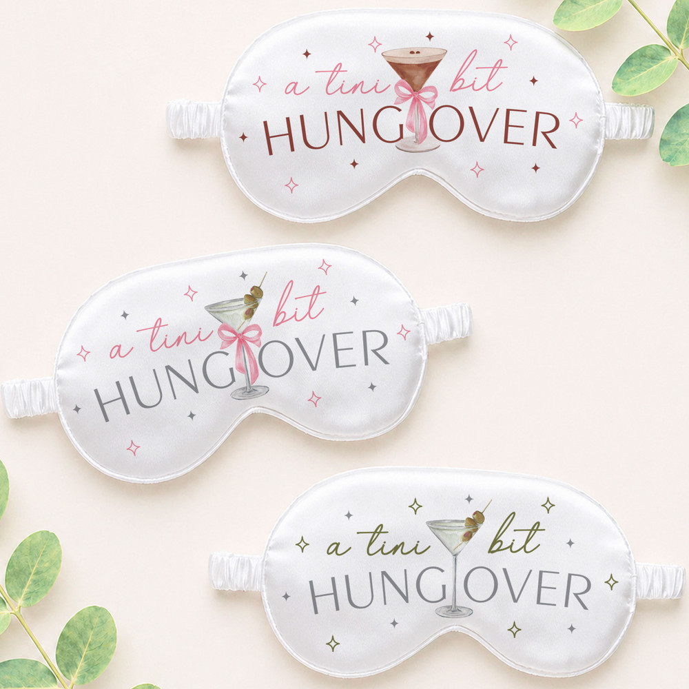 A Tini Bit Hungover Sleep Masks