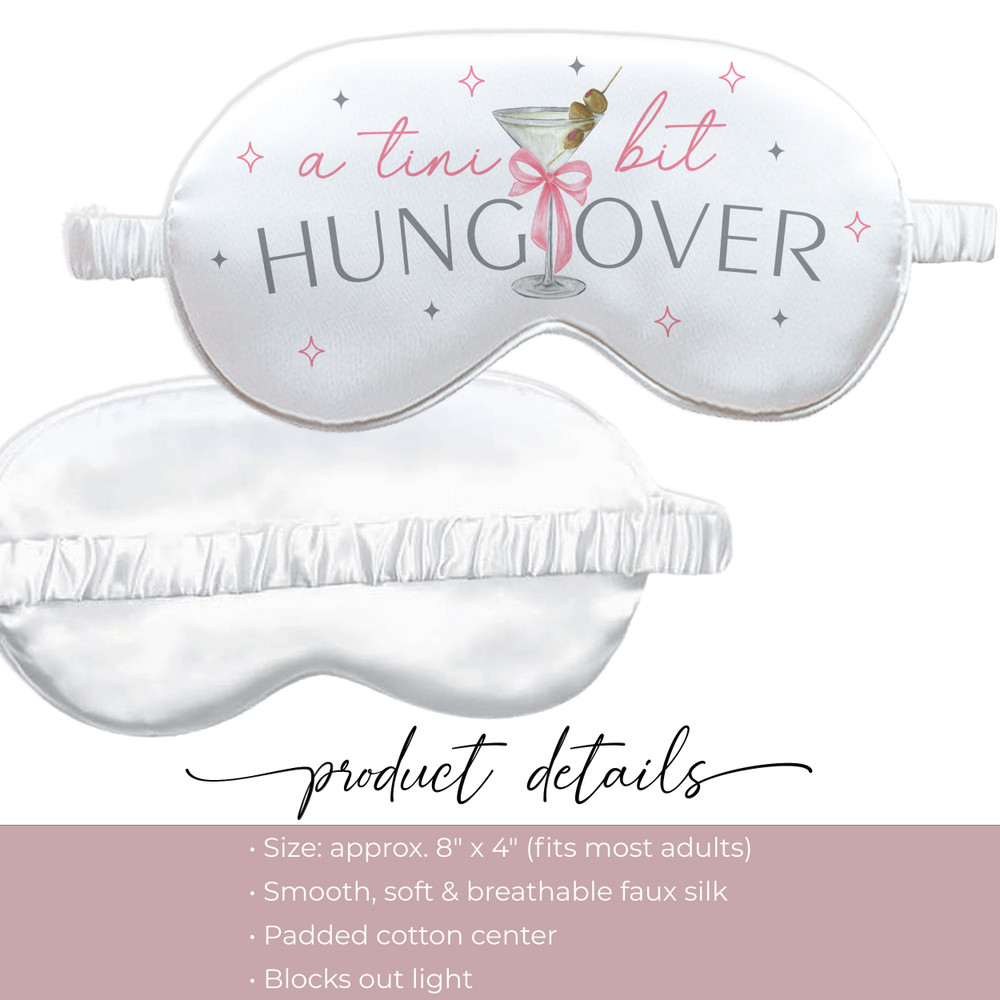 A Tini Bit Hungover Sleep Masks