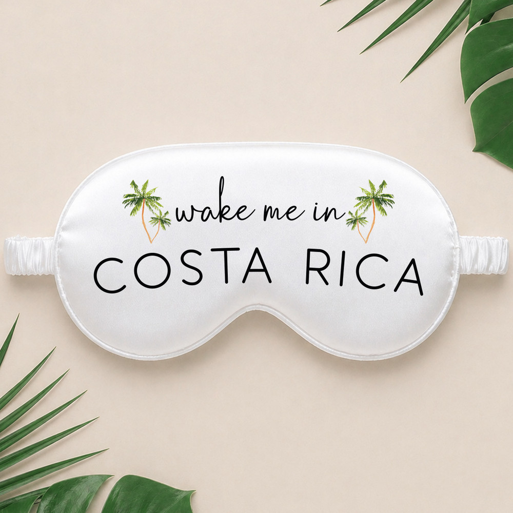 Wake Me In Palm Tree Sleep Mask