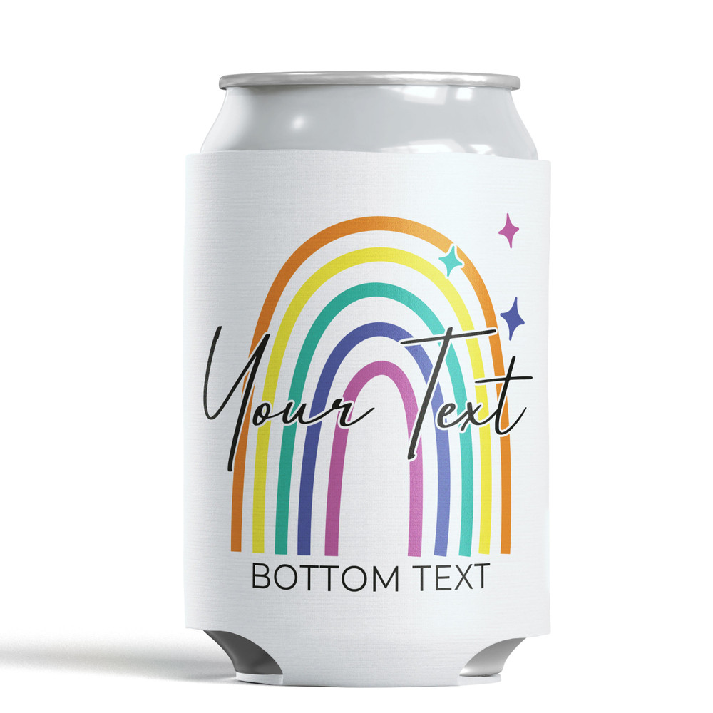 Rainbow Pride Can Coolers