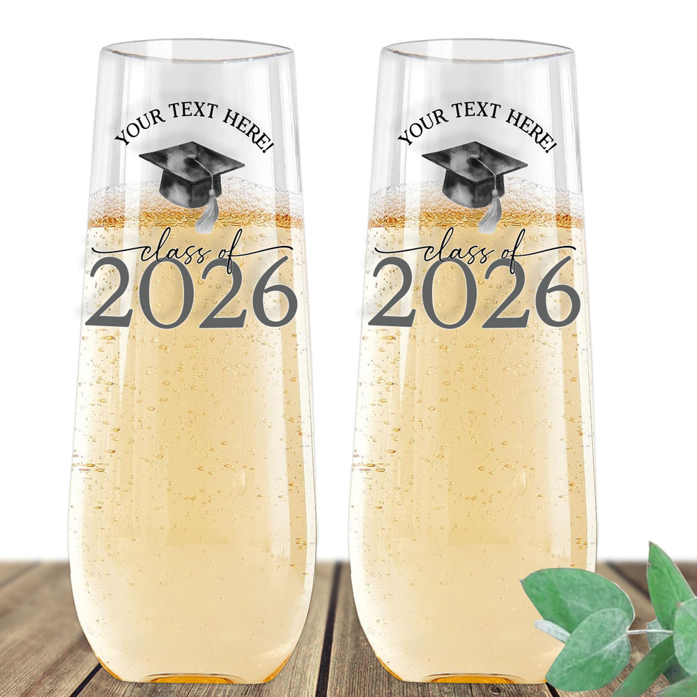 Mod Graduation Name Champagne Flute