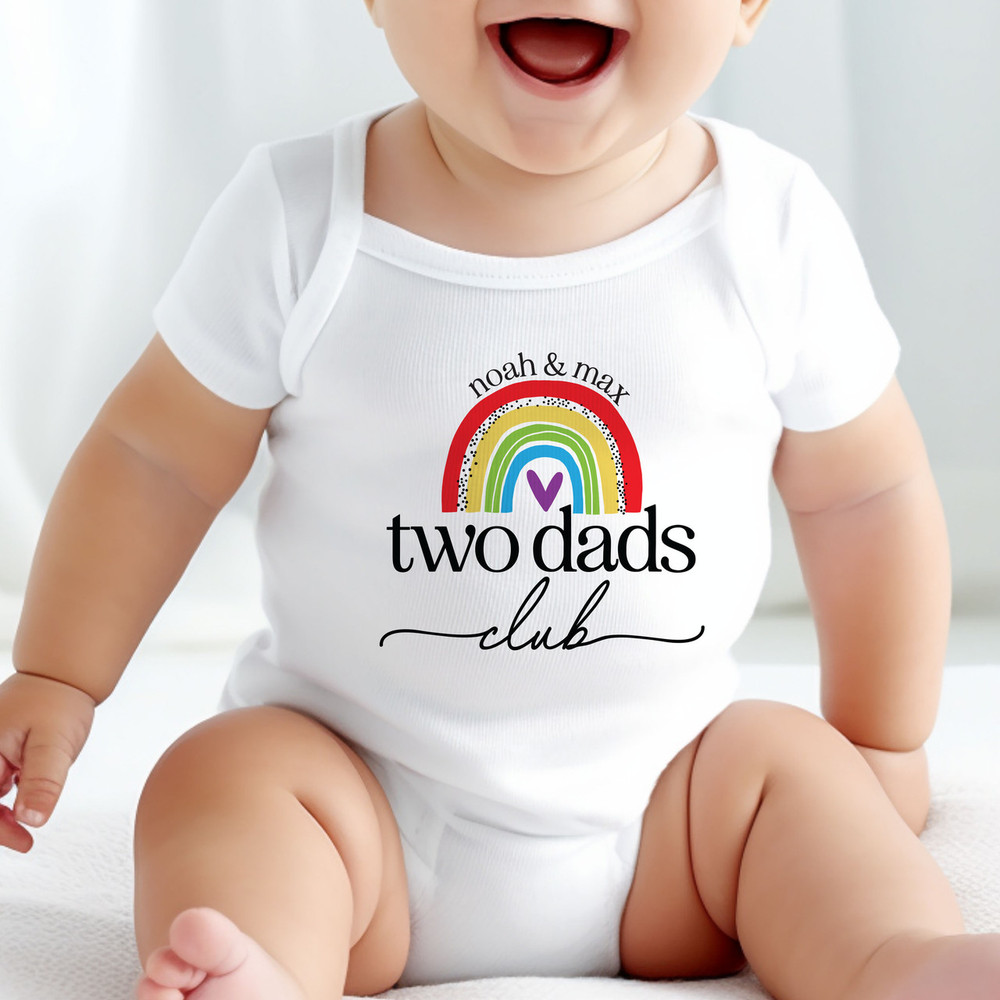 Two Dads Club Baby Shirt