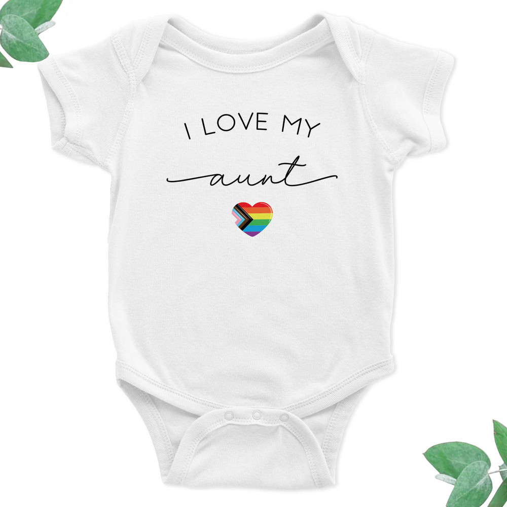I Love My Aunt Pride Baby Shirt