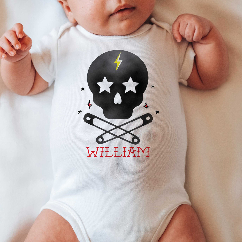 Skully with Bolt Kids Shirt