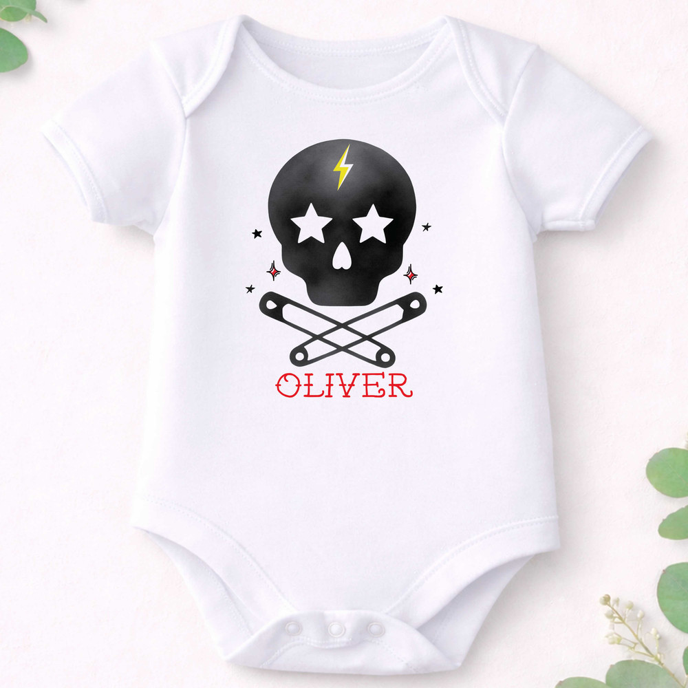 Skully with Bolt Kids Shirt