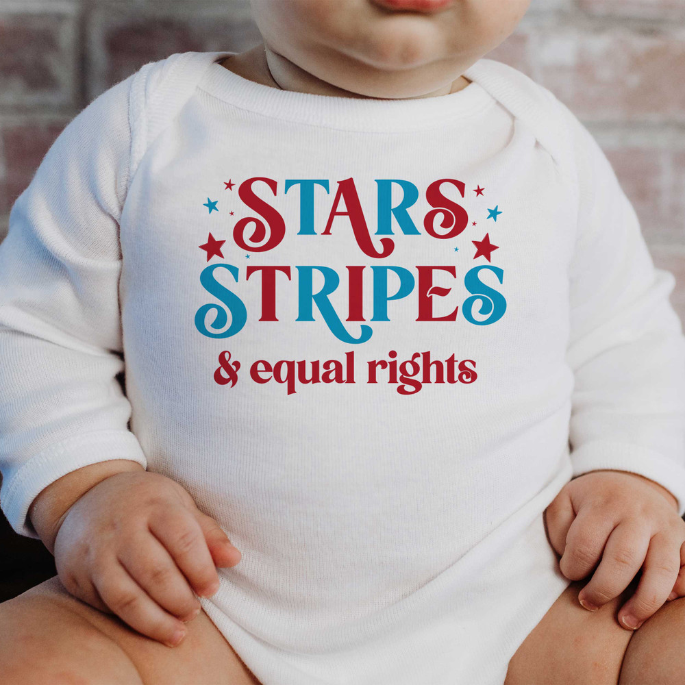 Stars Stripes Equal Rights Baby and Kids Shirt