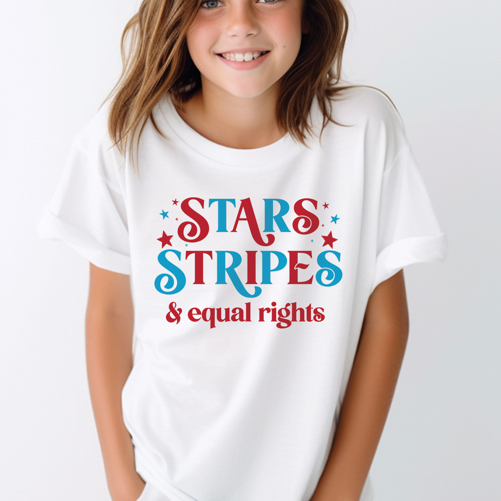 Stars Stripes Equal Rights Baby and Kids Shirt