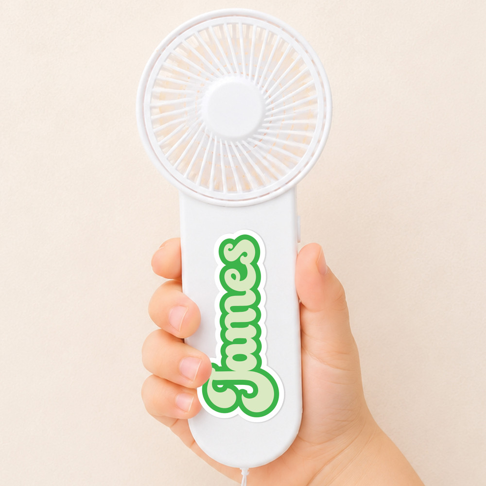 Bubble Script Mini Fan