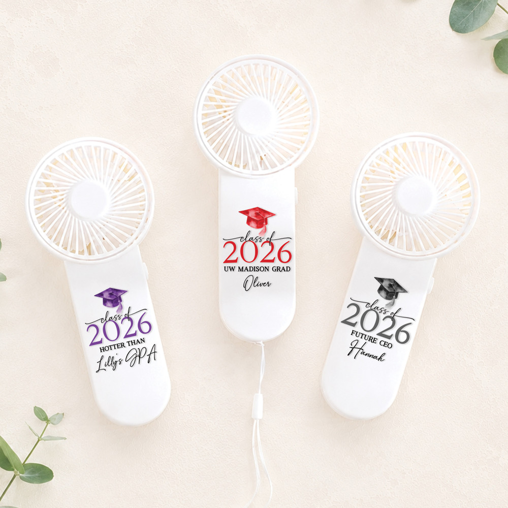Mod Graduation Mini Fan