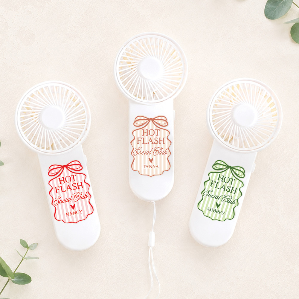 Hot Flash Social Club Mini Fan