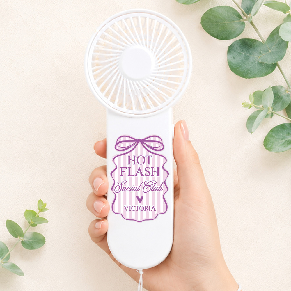 Hot Flash Social Club Mini Fan