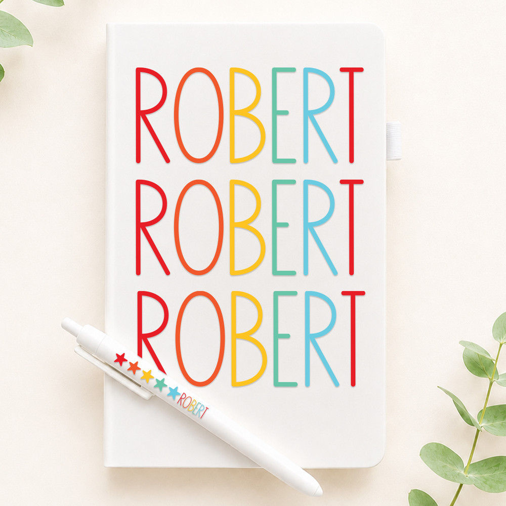 Colorful Name Notebook