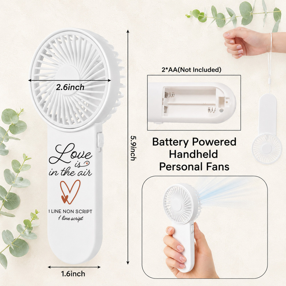 Love is in the Air Mini Fan
