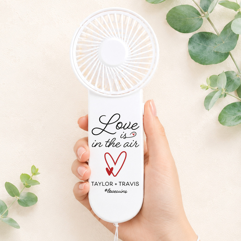 Love is in the Air Mini Fan
