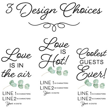 Eucalyptus Wedding Mini Fan