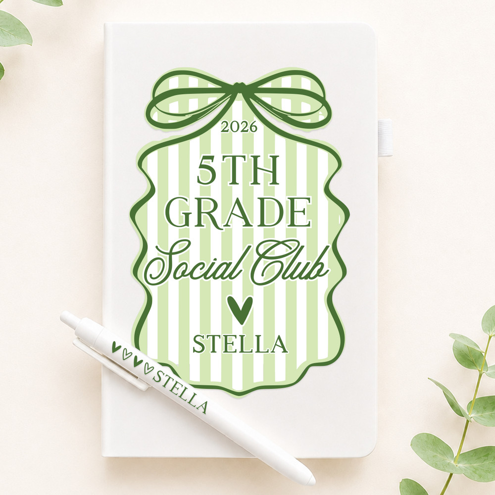 Grade School Social Club Notebook