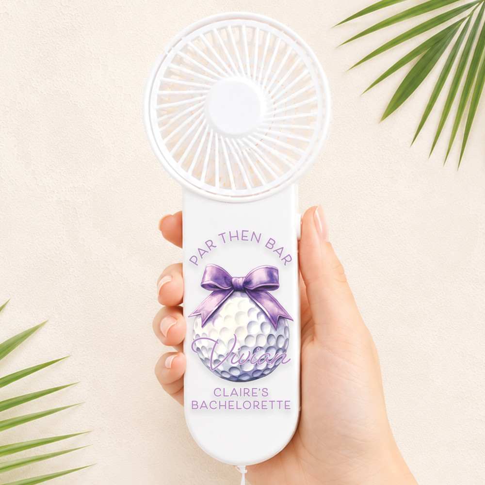 Bow Golf Ball Mini Fan
