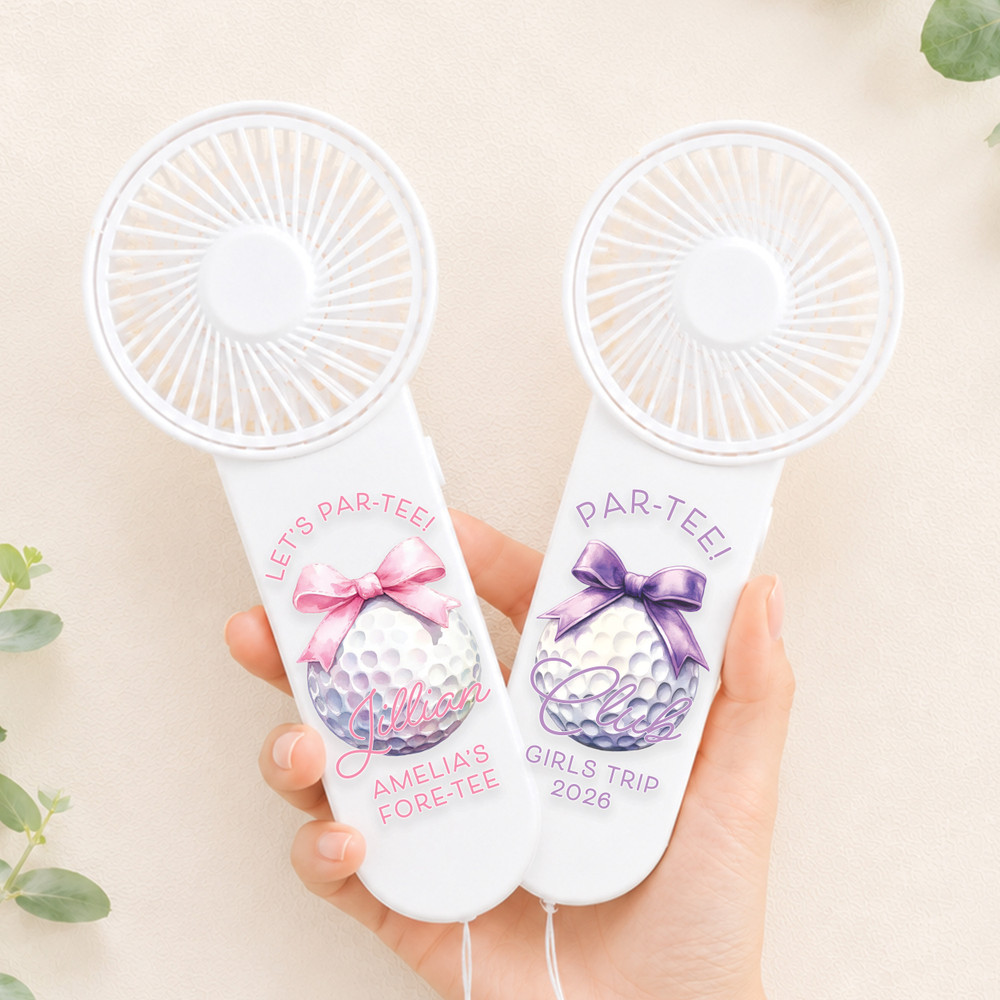 Bow Golf Ball Mini Fan