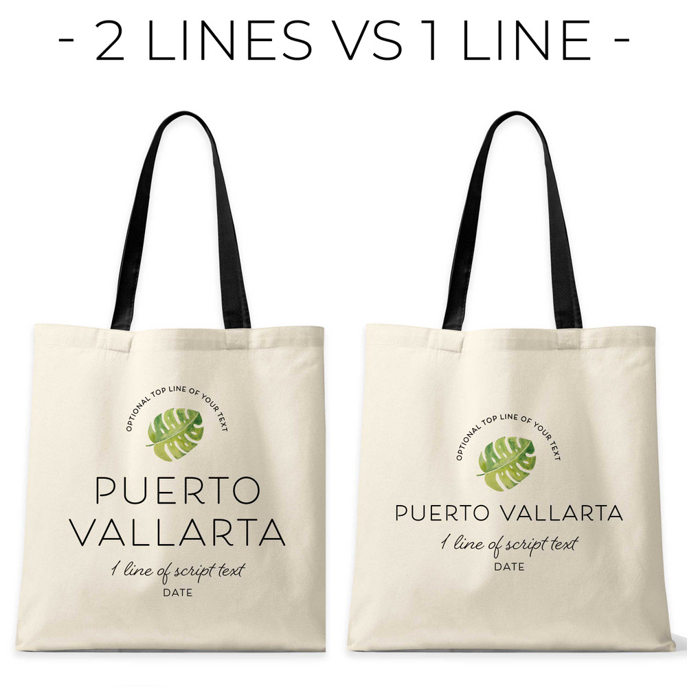 Monstera Destination Tote Bags