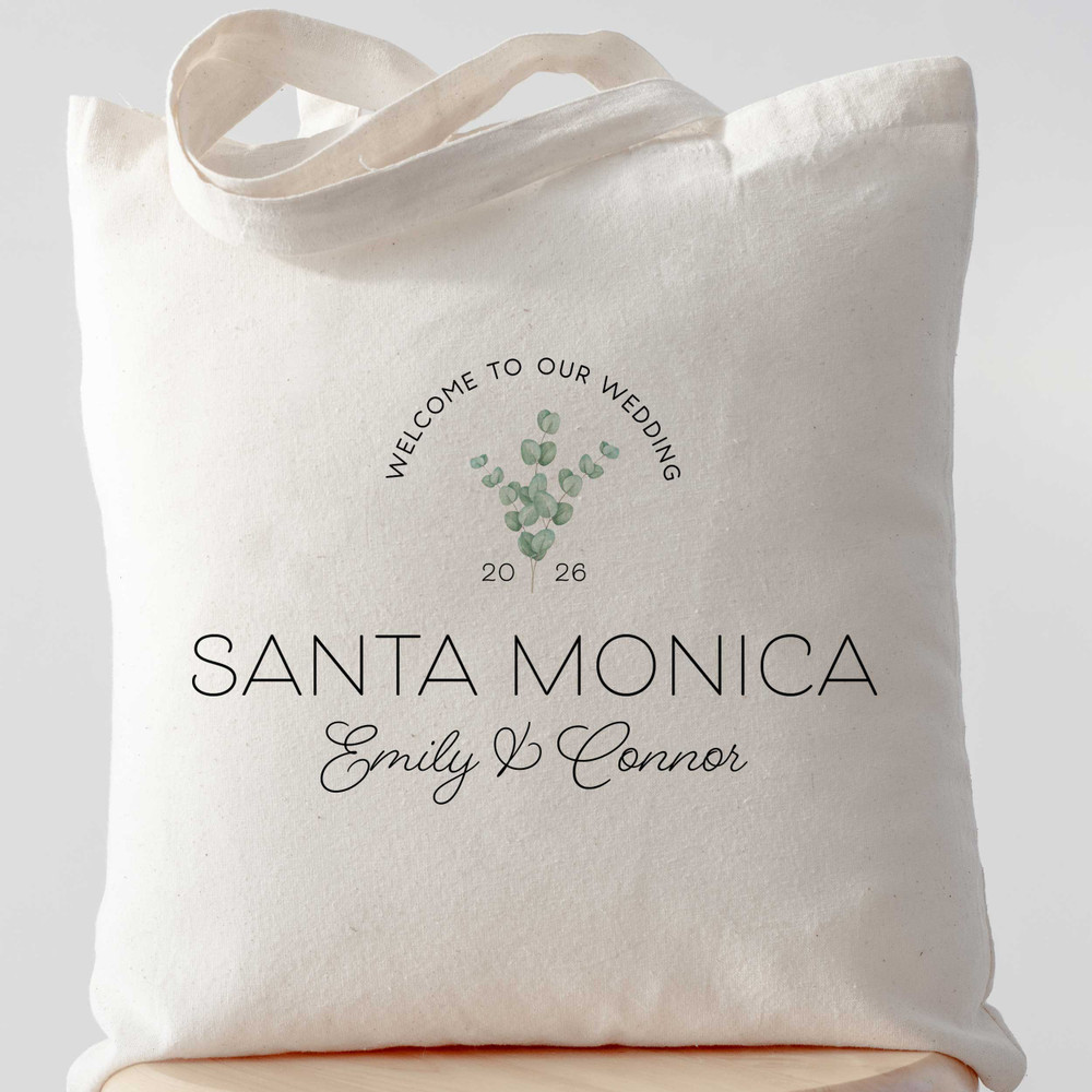 Eucalyptus Welcome Tote + Favor Bags