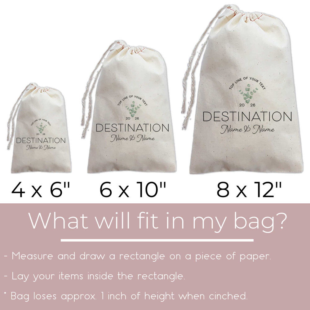 Eucalyptus Welcome Tote + Favor Bags