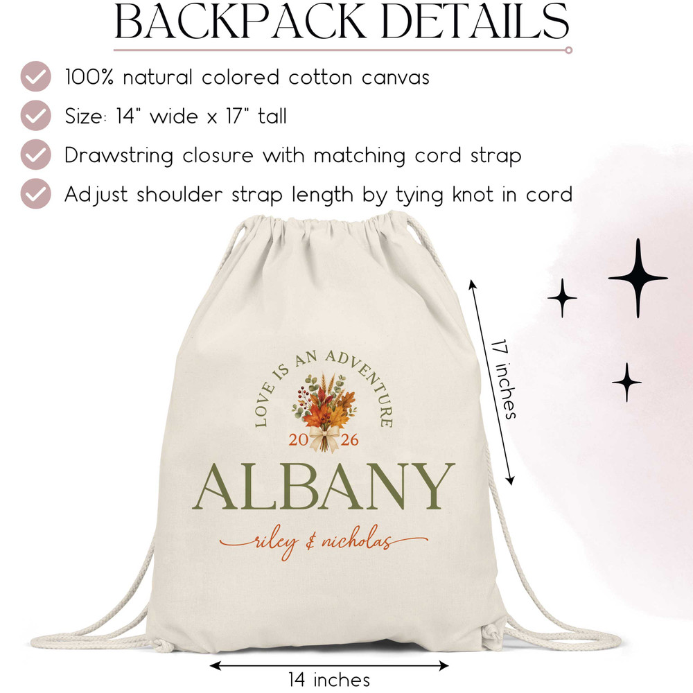 Fall Foliage Welcome Tote + Favor Bags