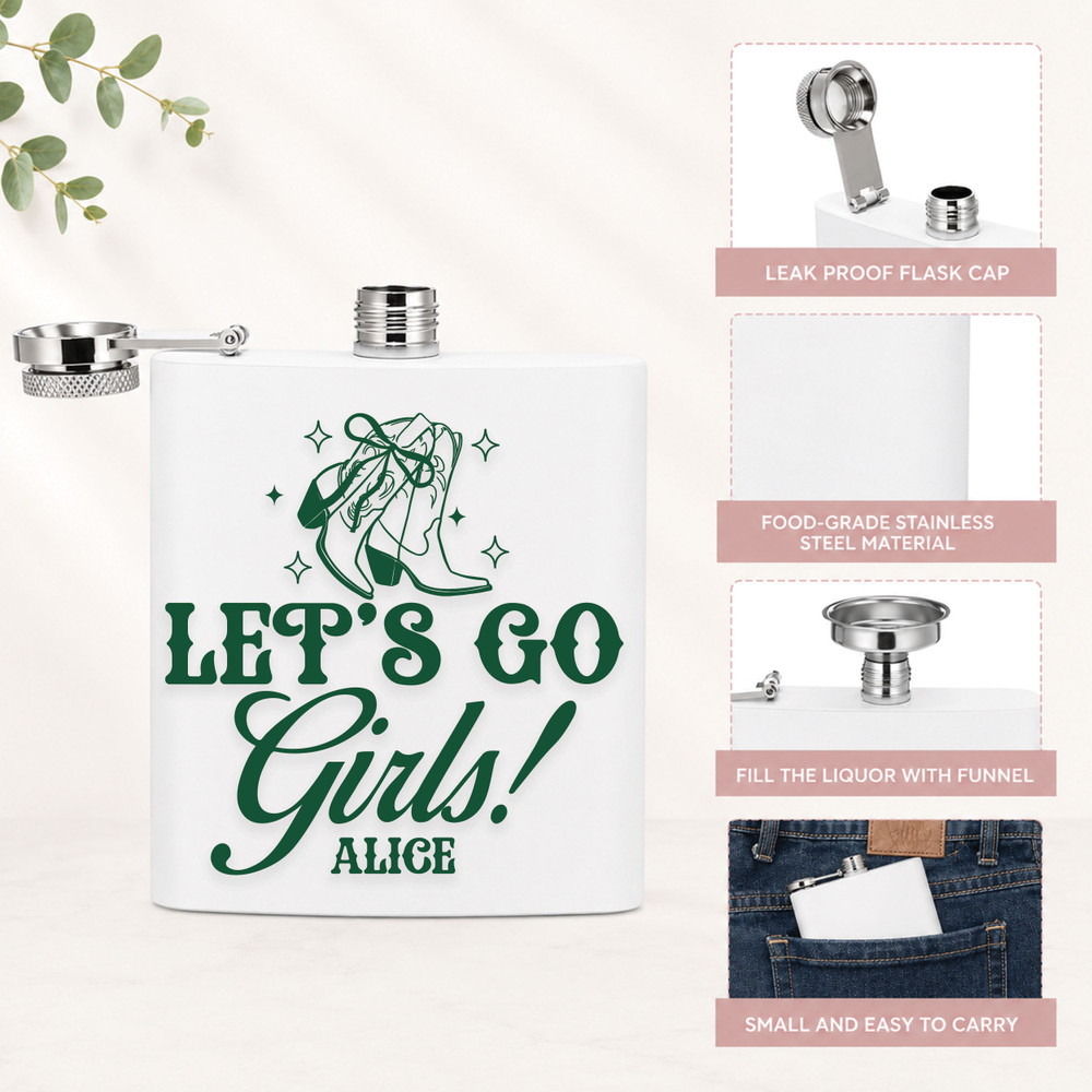 Lets Go Girls Nashville Flask