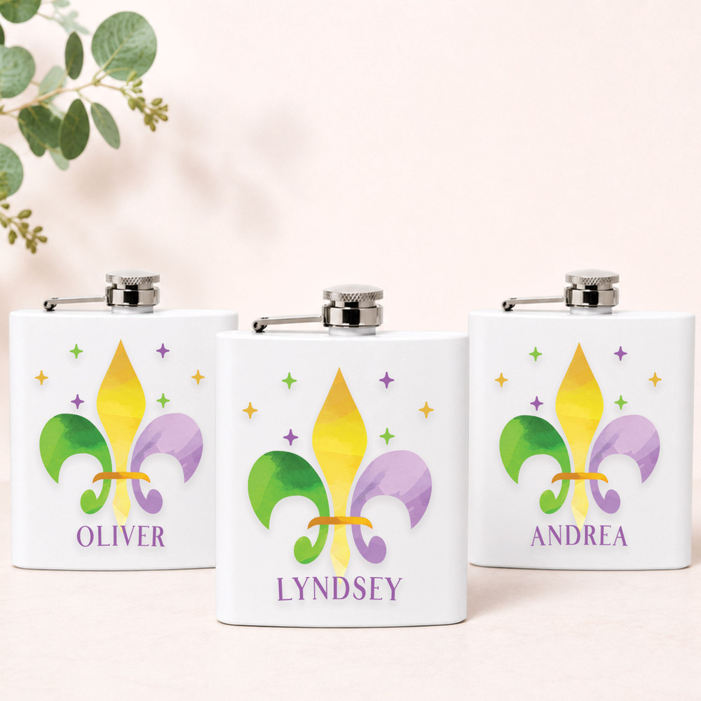 Fleur De Lis Flask